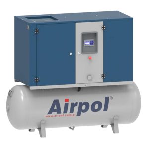 Öleingespritzter Schraubenkompressor auf Tank – Airpol K5