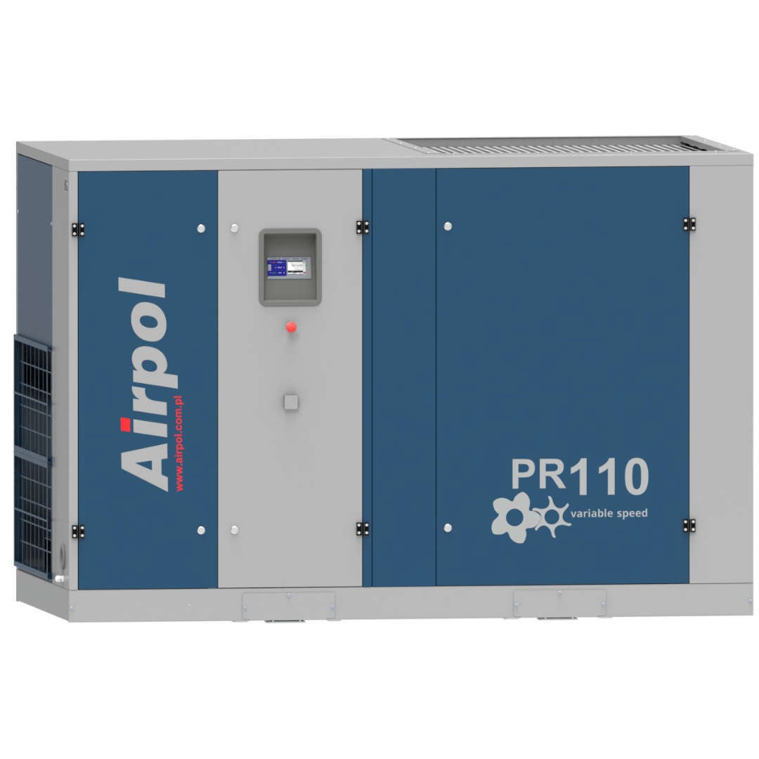 Öleingespritzter Schraubenkompressor mit Frequenzumrichter – Airpol PR 110